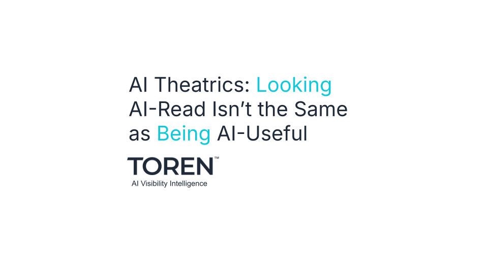 AI Theatrics, Be AI-Ready don't pretend you are